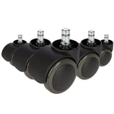 5x ROLO 10mm/50mm Hard floors - Castors