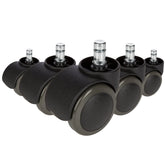 5x ROLO No-Noise 11mm/50mm Hard floors - Castors