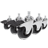 5x ROLO SKATE CT 11mm/75mm with Locking Brakes | Hard floors - Castors
