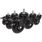 5x ROLO SKATE S 11mm/75mm with Locking Brakes | Hard floors - Castors