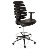 ERGO LINE II WORK | Leather - Counter chair