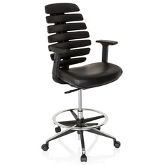 ERGO LINE II WORK | Leather - Counter chair
