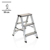SOLID | Foldable ladder - 3 steps - Folding Ladder