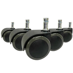 5x ROLO EASY 10mm/50mm Hard floors - Castors