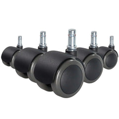 5x ROLO FIX 10mm/50mm Hard floors - Castors