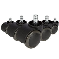 5x ROLO FREE 11mm/50mm Hard floors - Castors