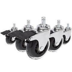5x ROLO SKATE CT 11mm/75mm with Locking Brakes | Hard floors - Castors