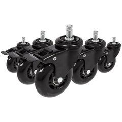 5x ROLO SKATE S 11mm/75mm with Locking Brakes | Hard floors - Castors