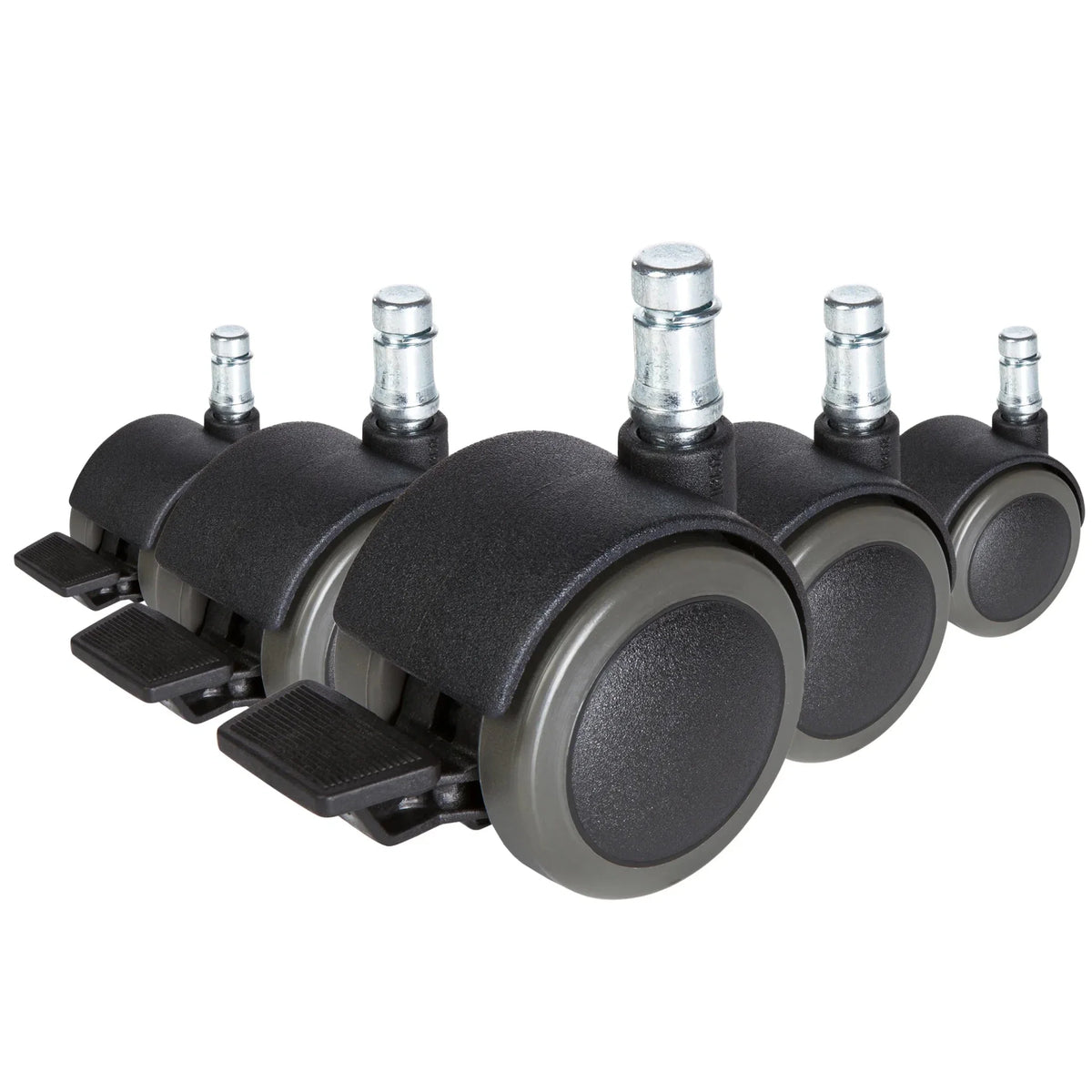 5x ROLO STOP 10mm/50mm Hard floors - Castors