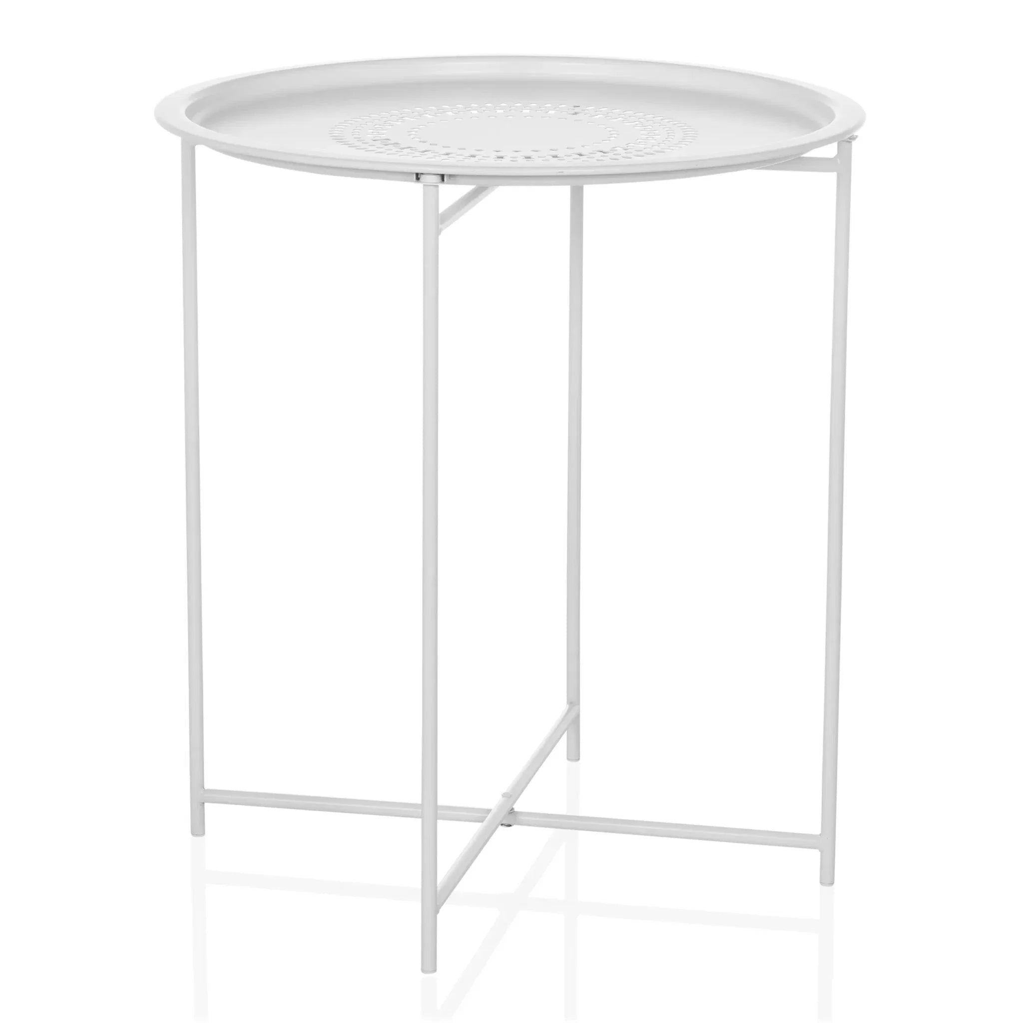 ALLRUND | Metal with perforated pattern - Side table