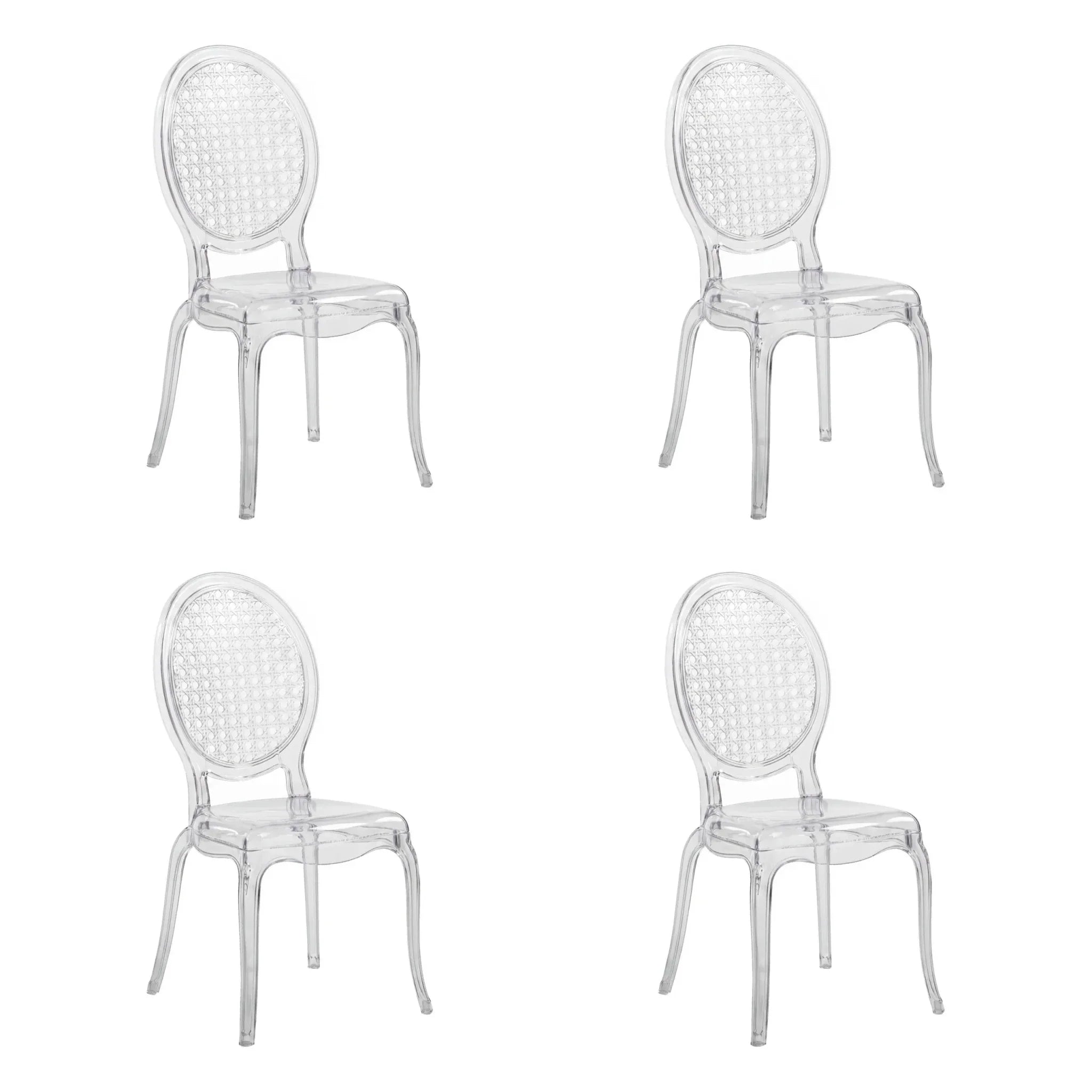 CRISTALIO | 4 Pack - Four-legged chair