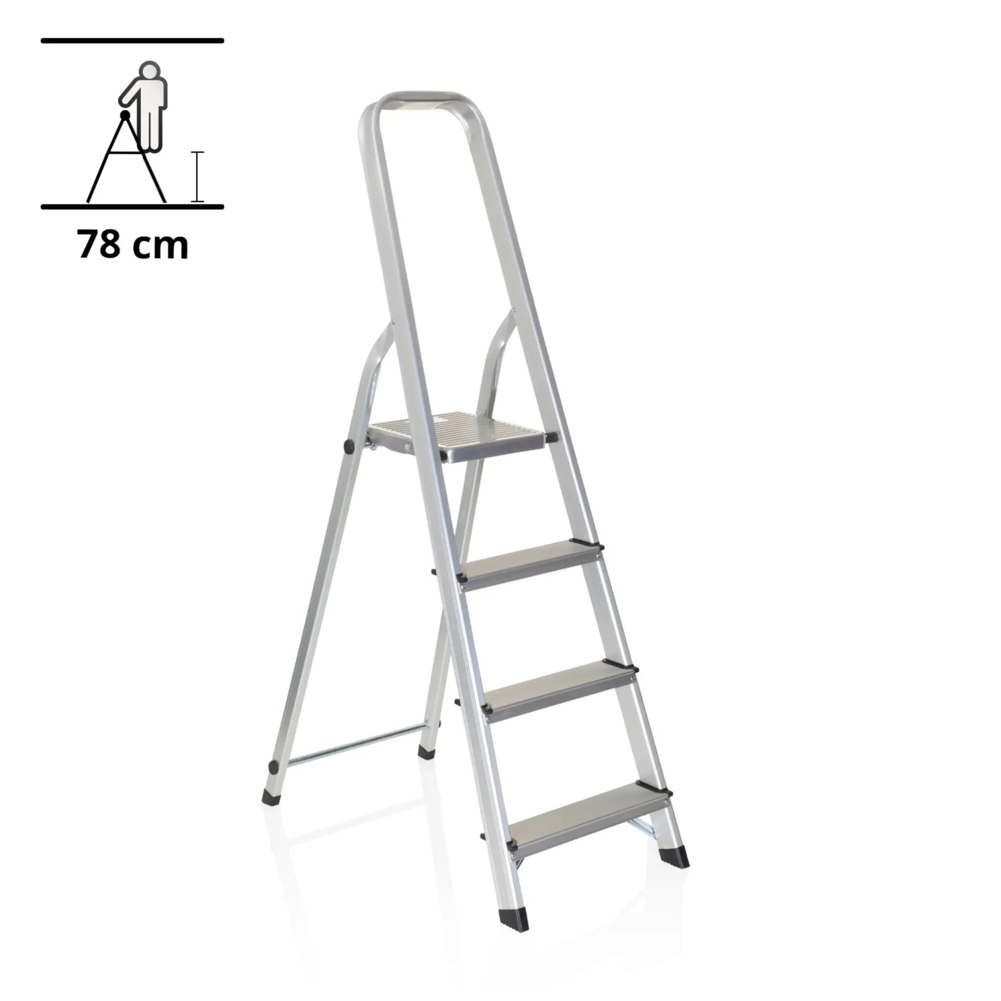 SOLID II | Folding ladder- 4 Steps - Folding Ladder