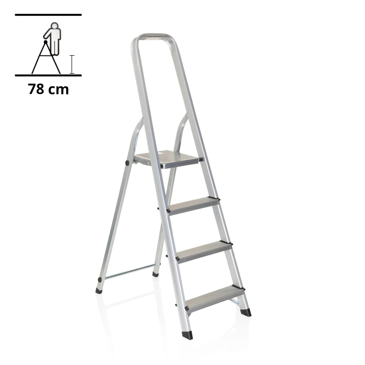 SOLID II | Folding ladder- 4 Steps - Folding Ladder