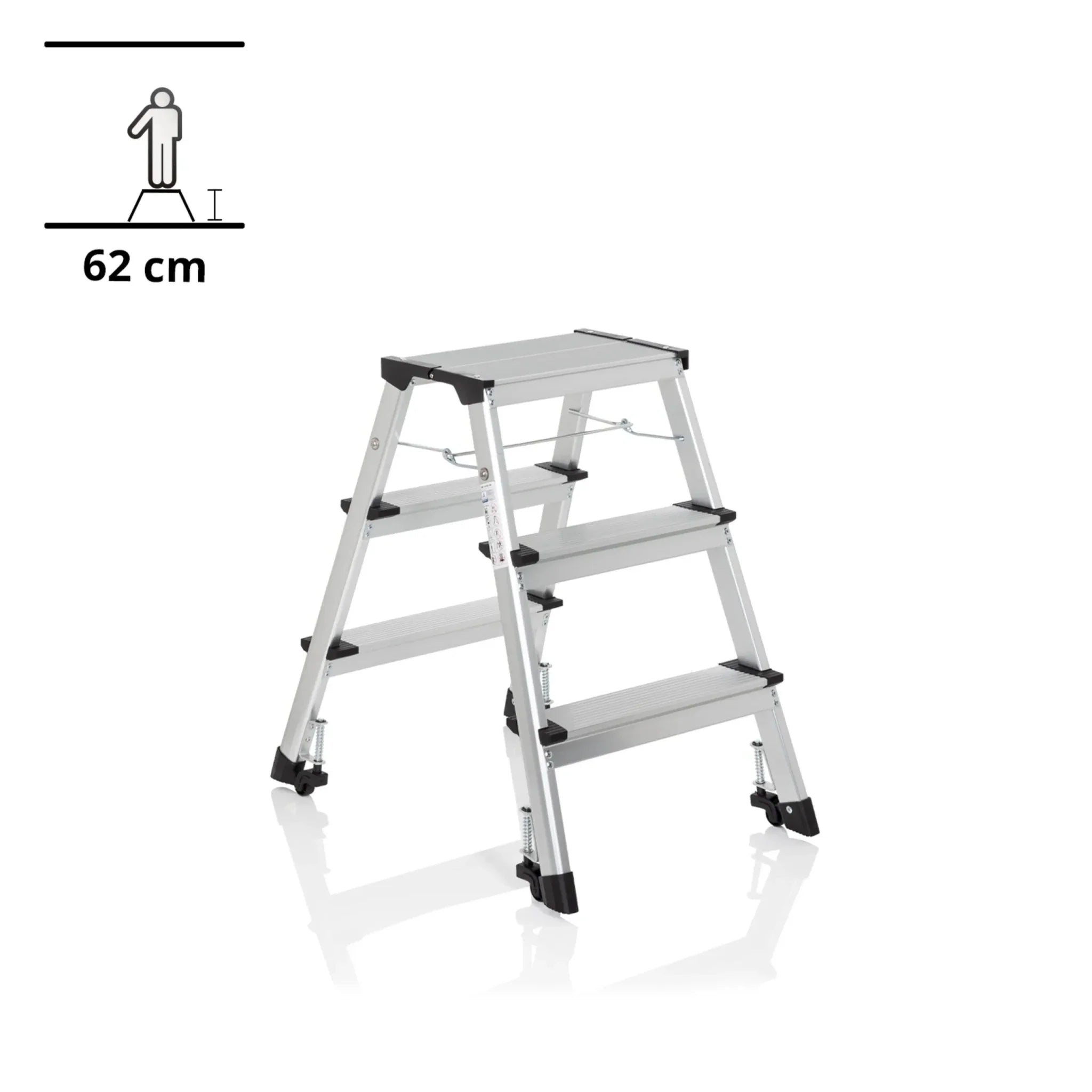 SOLID IV | Foldable ladder - 3 steps - Folding Ladder