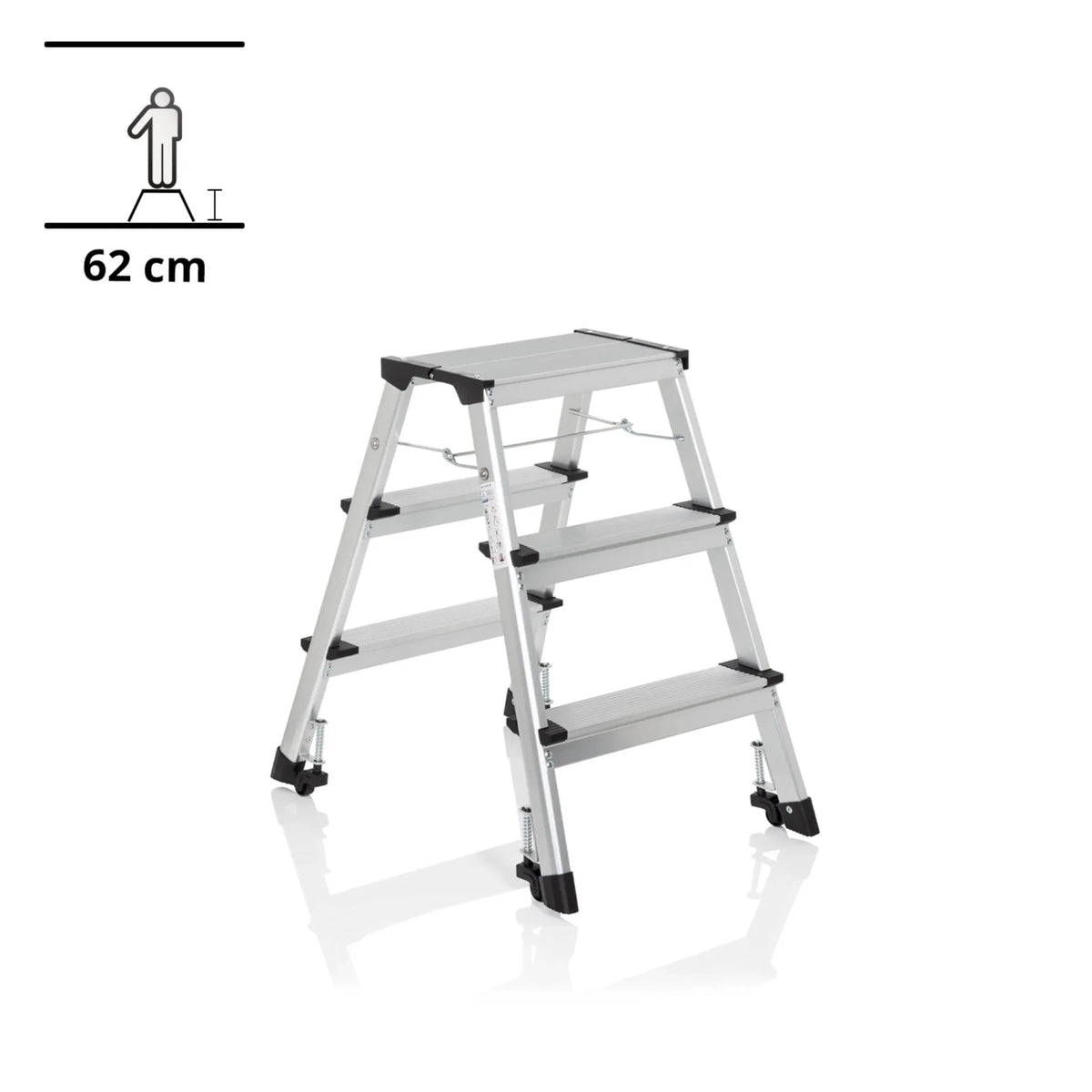 SOLID IV | Foldable ladder - 3 steps - Folding Ladder