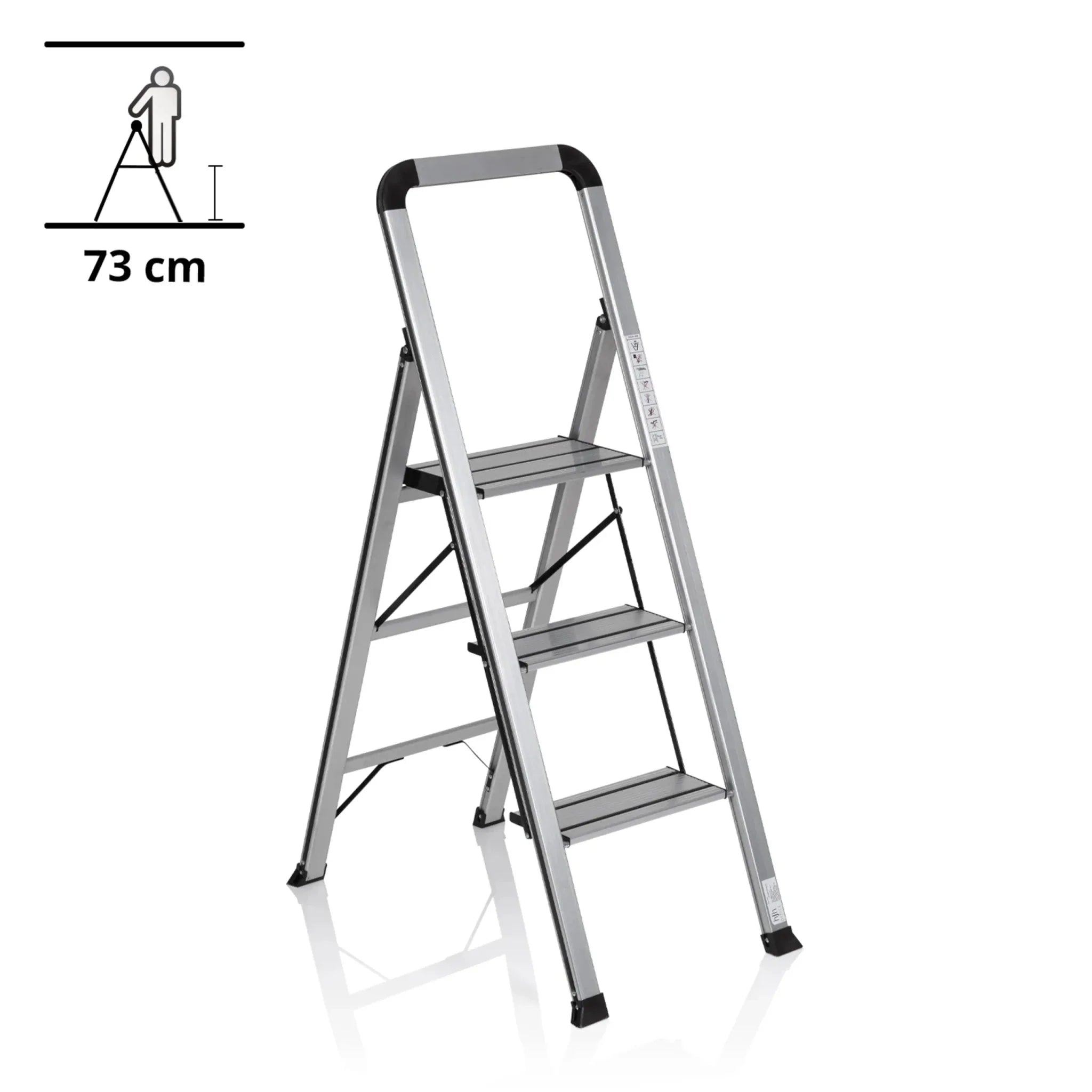 SOLID V | Foldable ladder - 3 steps - Folding Ladder