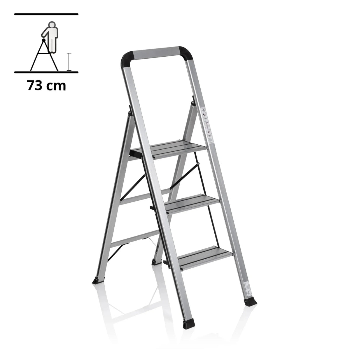 SOLID V | Foldable ladder - 3 steps - Folding Ladder
