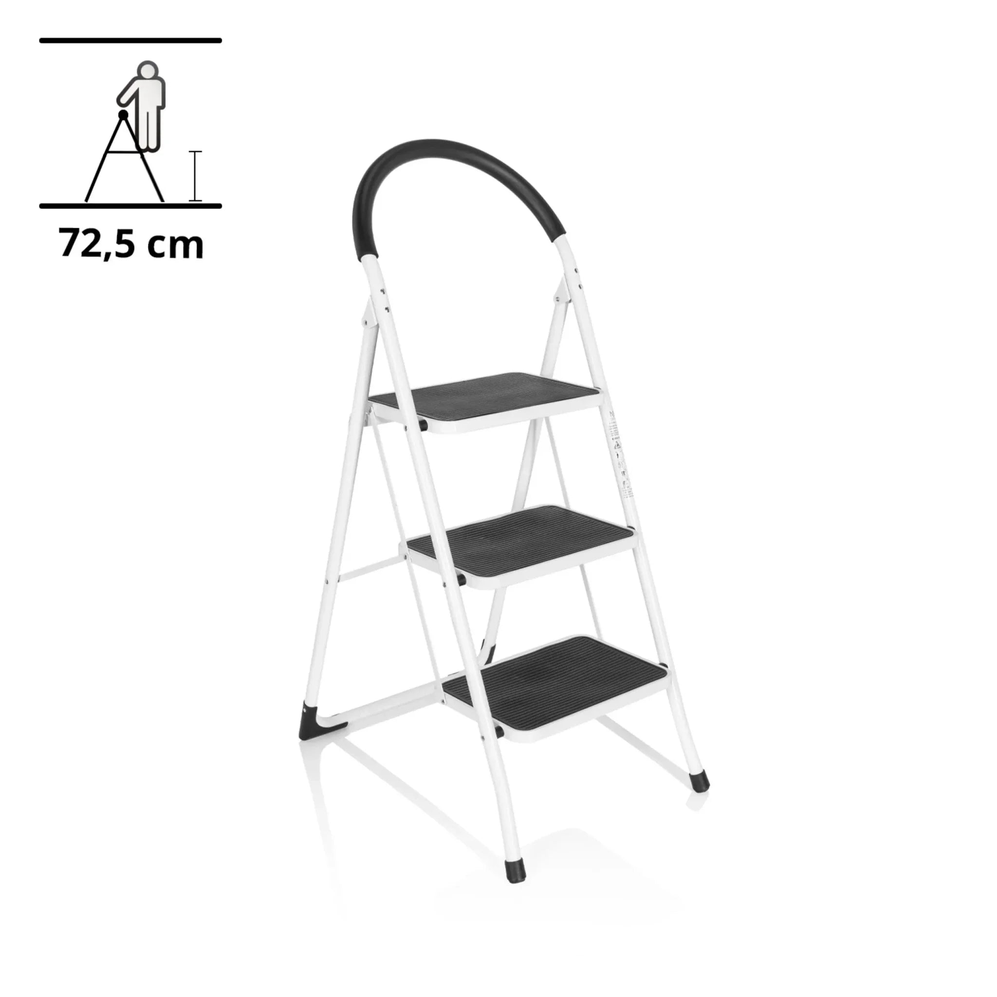 SOLID W2 | Foldable ladder - 3 steps - Folding Ladder