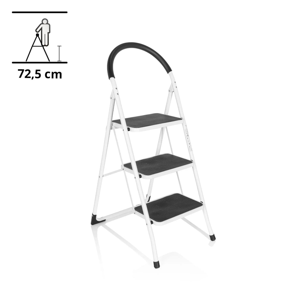 SOLID W2 | Foldable ladder - 3 steps - Folding Ladder