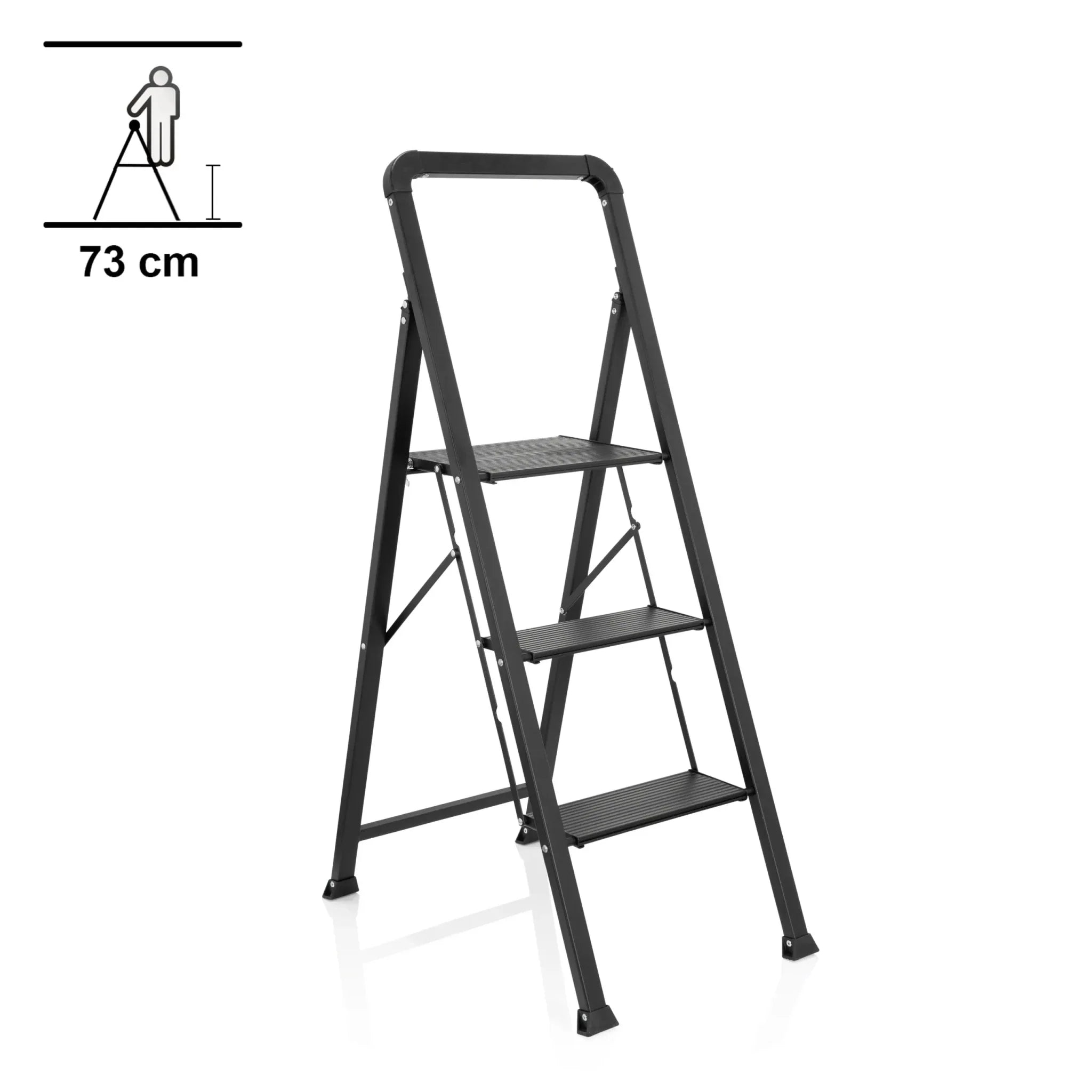 SOLID W6 | Foldable ladder - 3 steps - Folding Ladder