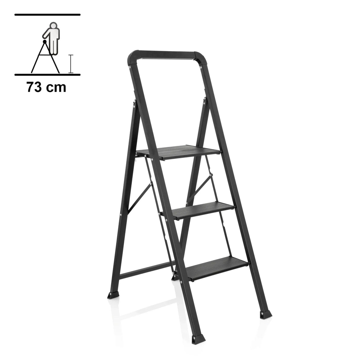 SOLID W6 | Foldable ladder - 3 steps - Folding Ladder